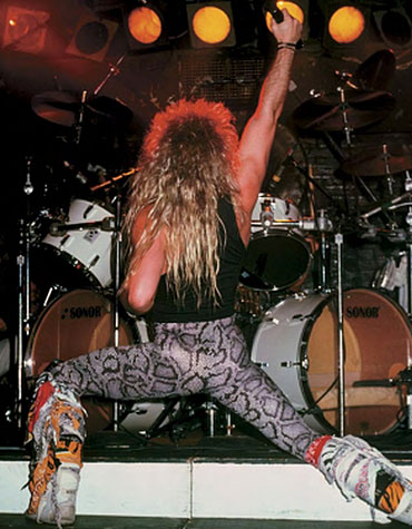 Bon Jovi in spandex pants.